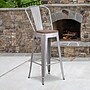 Flash Furniture Lily Contemporary Metal Vertical Back Barstool, Silver, 4-Pieces/Pack (4CH3132030GBSLW)~#|#~sp152794265_sc7