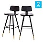 Flash Furniture Kora LeatherSoft Barstool, Black, 2-Pieces (AYS02BK)~#|#~sp152794361_sc7