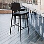 Flash Furniture Kenzie LeatherSoft Barstool, Black, 2-Pieces (AYS01BK)~#|#~sp152794381_sc7