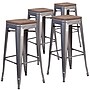 Flash Furniture Lincoln Contemporary Metal Barstool without Back, Clear Coat, 4-Pieces/Pack (4XUDGTP000430W)~#|#~sp152794439_sc7