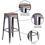 Flash Furniture Lincoln Contemporary Metal Barstool without Back, Clear Coat, 4-Pieces/Pack (4XUDGTP000430W)~#|#~sp152794449_sc7