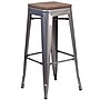 Flash Furniture Lincoln Contemporary Metal Barstool without Back, Clear Coat, 4-Pieces/Pack (4XUDGTP000430W)~#|#~sp152794452_sc7