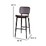 Flash Furniture Kenzie LeatherSoft Barstool, Brown, 2-Pieces (AYS01BR)~#|#~sp152794543_sc7