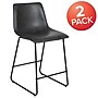 Flash Furniture LeatherSoft Counter Height Stools, Gray, 2-Pieces (2ETER1834524GY)~#|#~sp152795154_sc7