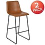 Flash Furniture LeatherSoft Barstool, Light Brown, 2-Pieces (2ETER1834530LB)~#|#~sp152795183_sc7
