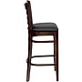 Flash Furniture HERCULES Series Traditional Wood Ladder Back Restaurant Barstool, Walnut/Black, 2-Pieces/Pack (2XUW05BLADWABKV)~#|#~sp152795357_sc7