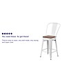 Flash Furniture Lily Contemporary Metal Vertical Back Counter Height Stool, White, 4-Pieces/Pack (4CH3132024GBWHW)~#|#~sp152795642_sc7