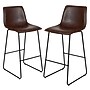 Flash Furniture LeatherSoft Barstool, Dark Brown, 2-Pieces (2ETER1834530DB)~#|#~sp152795655_sc7