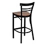 Flash Furniture HERCULES Traditional Metal Two-Slat Ladder Back Barstool, Black/Cherry, 2-Pieces/Pack (2XU6R9BLADBCHW)~#|#~sp152795818_sc7