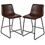 Flash Furniture LeatherSoft Counter Height Stools, Dark Brown, 2-Pieces (2ETER1834524DB)~#|#~sp152796351_sc7