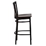 Flash Furniture HERCULES Traditional Metal School House Back Restaurant Barstool, Black/Walnut, 2-Pieces/Pack (2XU6R8BSCHBARWW)~#|#~sp152796445_sc7