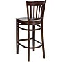 Flash Furniture HERCULES Series Traditional Wood Vertical Slat Back Restaurant Barstool, Walnut, 2-Pieces/Pack (2XUW08BVRTWAL)~#|#~sp152796456_sc7