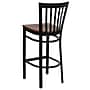 Flash Furniture HERCULES Traditional Metal School House Back Restaurant Barstool, Black/Cherry, 2-Pieces/Pack (2XU6R8BSCHBCHW)~#|#~sp152796457_sc7