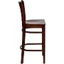 Flash Furniture HERCULES Series Traditional Wood Vertical Slat Back Restaurant Barstool, Mahogany, 2-Pieces/Pack (2XUW08BVRTMAH)~#|#~sp152796647_sc7