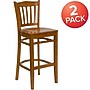Flash Furniture HERCULES Series Traditional Wood Vertical Slat Back Restaurant Barstool, Cherry, 2-Pieces/Pack (2XUW08BVRTCHY)~#|#~sp152796697_sc7