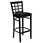 Flash Furniture HERCULES Series Traditional Metal Window Back Restaurant Barstool, Black, 2-Pieces/Pack (2XU6R7BWINBBKV)~#|#~sp152797216_sc7
