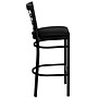 Flash Furniture HERCULES Series Traditional Metal Window Back Restaurant Barstool, Black, 2-Pieces/Pack (2XU6R7BWINBBKV)~#|#~sp152797217_sc7