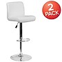 Flash Furniture Contemporary Vinyl Barstool, White, 2-Pieces (2DS8110BWH)~#|#~sp152797324_sc7