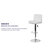 Flash Furniture Contemporary Vinyl Barstool, White, 2-Pieces (2DS8110BWH)~#|#~sp152797332_sc7