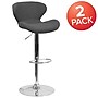 Flash Furniture Contemporary Fabric Barstool, Charcoal, 2-Pieces (2CH321BKFAB)~#|#~sp152797896_sc7