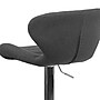 Flash Furniture Contemporary Fabric Barstool, Charcoal, 2-Pieces (2CH321BKFAB)~#|#~sp152797904_sc7
