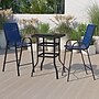 Flash Furniture Brazos Outdoor Dining Set with Bar Table and 2 All-Weather Patio Stools, Navy (TLH073H092HNV)~#|#~sp152798271_sc7