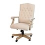 Flash Furniture Derrick Microfiber Swivel Executive Chair, Ivory (802IV)~#|#~sp152798295_sc7