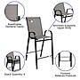 Flash Furniture Brazos Outdoor Dining Set with Bar Table and 2 All-Weather Patio Stools, Gray (TLH073H092HGR)~#|#~sp152798430_sc7