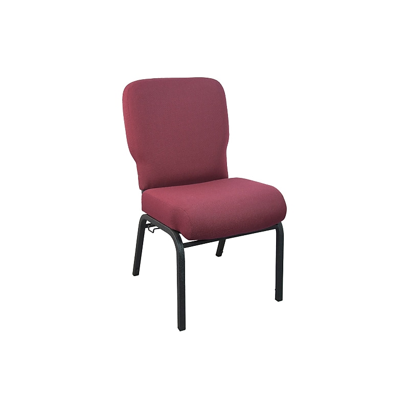 Flash Furniture Advantage Signature Elite Fabric Church Chair, Maroon (PCRCB104) image 1
