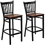 Flash Furniture HERCULES Traditional Metal Vertical Back Restaurant Barstool, Black/Cherry, 2-Pieces/Pack (2XUDG6R6BVTCHW)~#|#~sp152799434_sc7