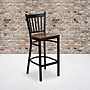 Flash Furniture HERCULES Traditional Metal Vertical Back Restaurant Barstool, Black/Cherry, 2-Pieces/Pack (2XUDG6R6BVTCHW)~#|#~sp152799437_sc7