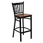 Flash Furniture HERCULES Traditional Metal Vertical Back Restaurant Barstool, Black/Cherry, 2-Pieces/Pack (2XUDG6R6BVTCHW)~#|#~sp152799445_sc7