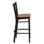 Flash Furniture HERCULES Traditional Metal Vertical Back Restaurant Barstool, Black/Cherry, 2-Pieces/Pack (2XUDG6R6BVTCHW)~#|#~sp152799447_sc7