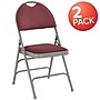 Flash Furniture HERCULES Series Fabric/Metal Folding Chair, Burgundy, 2/Pack (2HAMC705AF3BY)~#|#~sp152799471_sc7
