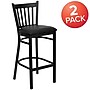 Flash Furniture HERCULES Series Traditional Metal Vertical Back Restaurant Barstool, Black, 2-Pieces/Pack (2XUDG6R6BVTBKV)~#|#~sp152799510_sc7