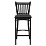 Flash Furniture HERCULES Series Traditional Metal Vertical Back Restaurant Barstool, Black, 2-Pieces/Pack (2XUDG6R6BVTBKV)~#|#~sp152799515_sc7