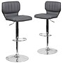 Flash Furniture Contemporary Vinyl Barstool, Gray, 2-Pieces (2CH132330GY)~#|#~sp152799563_sc7