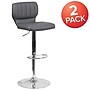 Flash Furniture Contemporary Vinyl Barstool, Gray, 2-Pieces (2CH132330GY)~#|#~sp152799577_sc7
