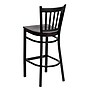 Flash Furniture HERCULES Traditional Metal Vertical Back Restaurant Barstool, Black/Mahogany, 2-Pieces/Pack (2XUDG6R6BVTMAW)~#|#~sp152799655_sc7