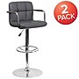 Flash Furniture Contemporary Vinyl Barstool, Gray, 2-Pieces (2CH102029GY)~#|#~sp152800072_sc7