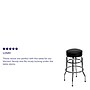 Flash Furniture Bruno Traditional Metal Double Ring Barstool without Back, Chrome/Black, 2-Pieces/Pack (2XUD100)~#|#~sp152800096_sc7