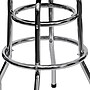 Flash Furniture Bruno Traditional Metal Double Ring Barstool without Back, Chrome/Black, 2-Pieces/Pack (2XUD100)~#|#~sp152800102_sc7
