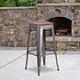 Flash Furniture Lincoln Contemporary Metal Barstool without Back, Clear Coat (XUDGTP000430W)~#|#~sp152800208_sc7