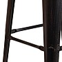 Flash Furniture Lily Industrial Metal Barstool without Back, Black-Antique Gold (CH3132030BQW)~#|#~sp152800431_sc7
