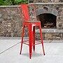Flash Furniture Lily Contemporary Metal Vertical Back Barstool, Red (CH3132030GBREDW)~#|#~sp152800437_sc7