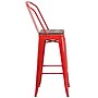 Flash Furniture Lily Contemporary Metal Vertical Back Barstool, Red (CH3132030GBREDW)~#|#~sp152800447_sc7