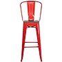 Flash Furniture Lily Contemporary Metal Vertical Back Barstool, Red (CH3132030GBREDW)~#|#~sp152800450_sc7