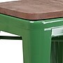 Flash Furniture Lily Industrial Metal Counter Height Stool without Back, Green (CH3132024GNW)~#|#~sp152800519_sc7