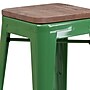Flash Furniture Lily Industrial Metal Counter Height Stool without Back, Green (CH3132024GNW)~#|#~sp152800526_sc7