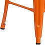 Flash Furniture Lily Industrial Metal Counter Height Stool without Back, Orange (CH3132024ORW)~#|#~sp152800560_sc7